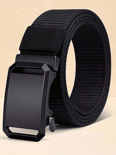 1/2 Piece Men's Nylon Automatic Belt, Fashion Men's Belt, Nylon Material Automatic Buckle, Suitable For Outdoor Casual Jeans, Golf Net Belt, Suitable For Teenagers Summer Outdoor Sports, Vacation, Graduation Gifts, Birthday Decorations, Daily Wear. Birthday Gifts, Christmas Gifts, New Year Gifts, Christmas, Halloween, Valentine's Day, Father's Day Gifts, Great Gifts.