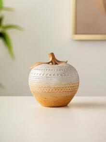 1 pieza Decoración de resina con forma de manzana, adorno de estilo lujoso y creativo, adecuado para escritorio, oficina, estantería, entrada, sala de estar, decoración del hogar, Navidad, Nochebuena, decoraciones navideñas, decoración de habitación, invierno