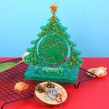 قالب سيليكون لصنع زخرفة ثلاثية الأبعاد لعيد الميلاد، قالب لإطار صورة، ديكور مكتبي