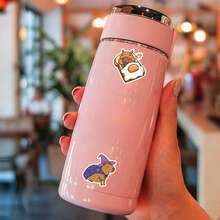 50 piezas de pegatinas lindas de capibara, pegatinas de animales, pegatinas de grafiti, regalos de capibara, artículos de capibara, pegatinas de papelería, pegatinas de vinilo resistentes al agua para diarios, computadoras, scrapbooks, equipaje, botellas de agua, teléfonos - Multicolor - Ver 3