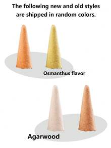 50/100pcs, Agarwood Incense Cone, Incense Tower, Home Incense, Air Purification, Meditation, Lavender, Agarwood Sandalwood, Gardenia, Jasmine, Osmanthus, Wormwood, Mixed Pack