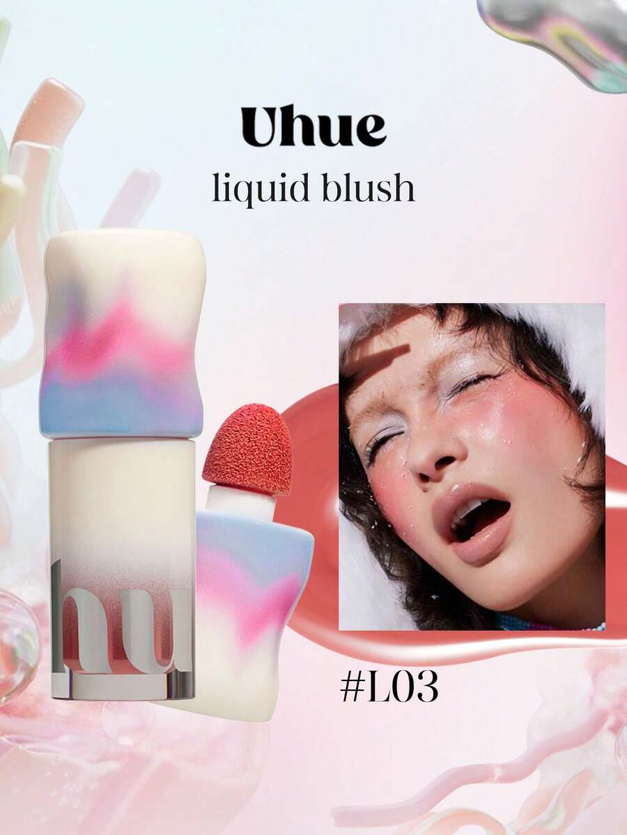 Uhue 4.5ml/0.15 Fl Oz Liquid Blush L03, Lightweight Creamy Formula, Easy To Apply And Blend, Creates Natural Radiant Flush, Long-Lasting And Smudge-Proof, Suitable For All Skin Types - L03 - View 1