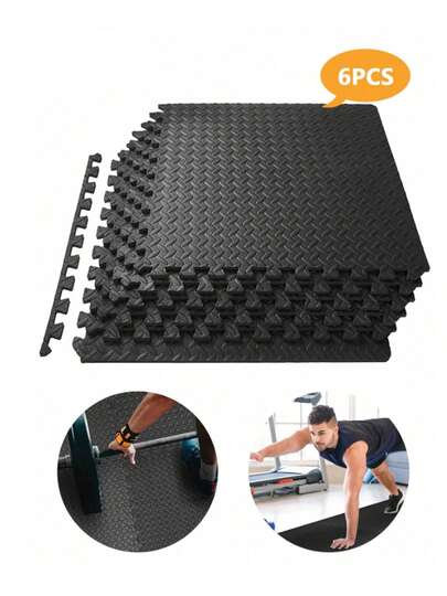 Freedom Tapete Foamy para Ejercicio, Alfombrilla antideslizante de alta densidad, Piso de Foamy de 30 * 30 cm, 1.2 cm de Grosor, Set de 6 Piezas, Material EVA,  Ideal para Tapete Gym, Yoga, Ejercicio Resistente