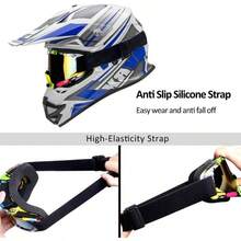 Motorcycle Goggles Dirt Bike Goggles Windproof ATV Dustproof Racing GogglesScratch Resistant Ski Goggles Protective Safety Glasses PU Resin Black Frame+Color Lens - Camouflage Yellow - View 6