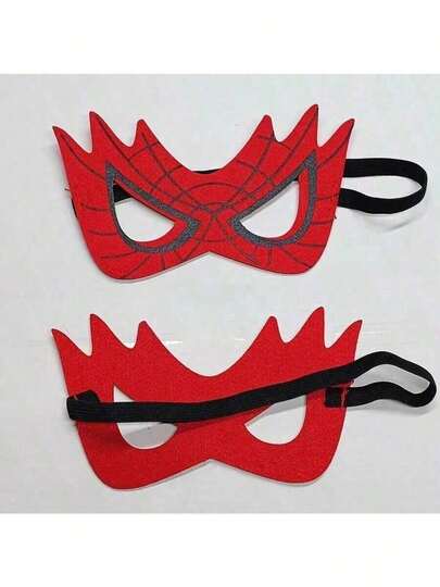 Disney 1pc Spider Man Street Dance Mask, Halloween Mask, Cute Felt Eye Mask, Cartoon Shaped Mask, Performance Props, Party Decoration Accessories, Cosplay Accessories