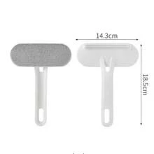 1 件可重复使用的除尘刷，双面宠物毛发去除器，手动静电除毛刷，适用于猫、衣服、沙发、家具、床上用品、地毯，耐用聚丙烯材料，无需电源 - 彩色 - 查看 8