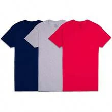 Men's Crew Tee Undershirts, Wicking,, Big & Tall Available - Warna Dapat Bervariasi - Paket 3 - View 11