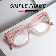 2pcs Multi-Focus Reading Glasses For Women, 1 Pair Multi-Focus Glasses + 1 Pair Regular Reading Glasses Convenient Combo, Fashionable Frames With Bifocal Lenses, Flexible Spring Hinges For Comfort, Versatile For Near And Far Sights - 粉+粉豆花D - 查看 6