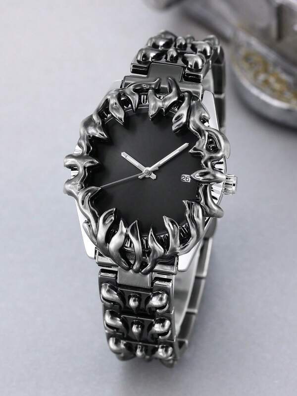 1 Piece Of Men's Appearance Paw Design Fashionable European And American Retro Style Unique Niche Personalized Waterproof Quartz Watch