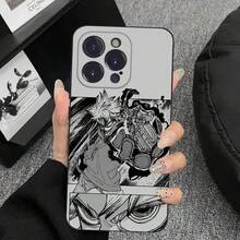 Funda de Teléfono Anime G-Gachiakuta Compatible con  16,15,14,13,12,11 Plus,Pro Max,XS,X,XR,SE,Mini,8,7, Funda Negra de Silicona Suave, Funda Compatible con  17, Funda  17 Pro, Funda  17 Pro Max - z2 - Ver 12