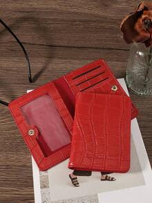 Pocket Wallet Fashion Malist Slim Lightweight Portable Cash Card Card Coin Pocket Birthday Anniversary Female Lady Girls Teenagers College Student School Student Men Male License Holder Card Holder Card Holder Wallet Business Card Holder Credit Card Holder Id Card Holder Card Holder Women Women Wallet Wallet Purse Wallet Card Wallet - 黑色 - 查看 4