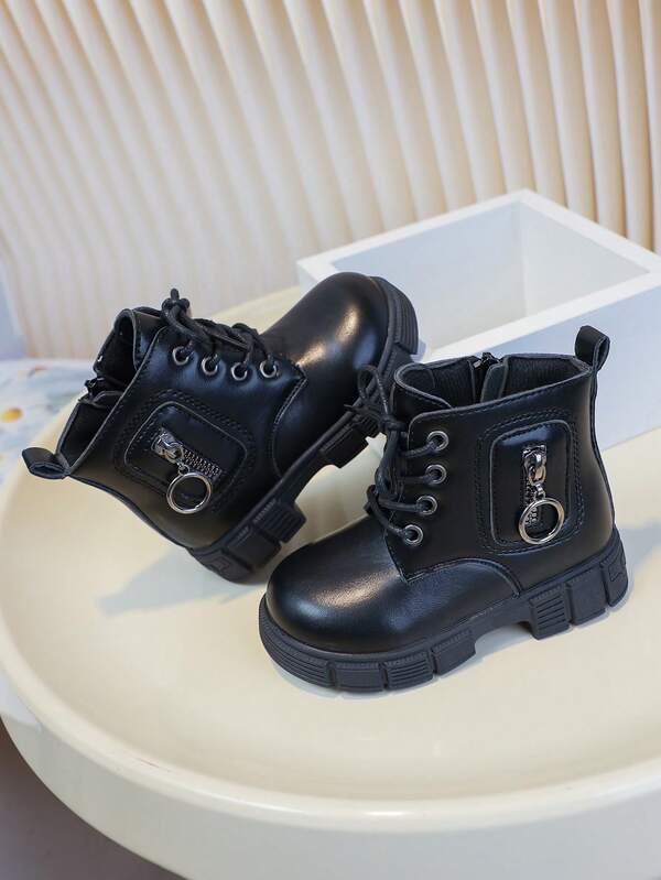 1 Paar Mädchen/Kinder süße & modische Stiefel, Accessoires, geeignet für Herbst/Winter, Schule, Outdoor, Lässig, Ganzjahresstiefel