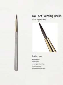5/3/2 件套美甲刷检查器、指甲线刷、三角形美甲刷（适用于法式线条、网状、花朵、蝴蝶、三角形绘画）、18 毫米细线绘画刷、UV 凝胶 DIY 美甲工具 - 彩色 - 查看 10