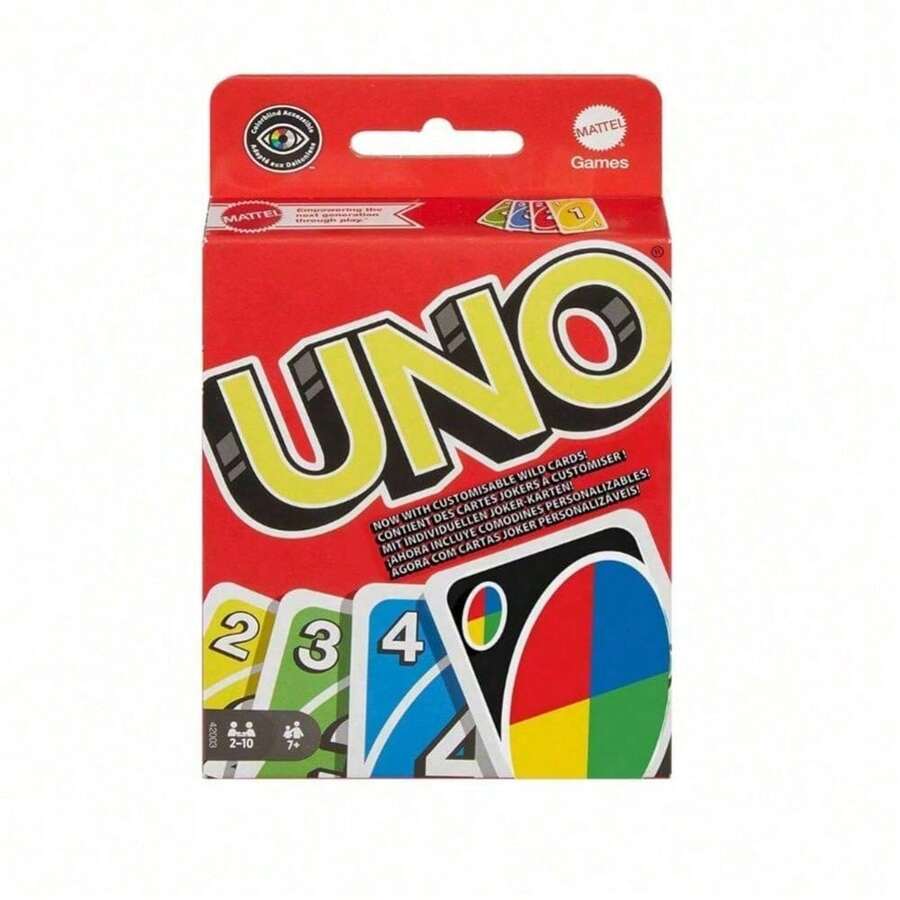 Mattel 美泰UNO官方收藏版：超级多版本卡牌游戏套装 - 每副112张卡牌，2-10人游戏，主题派对游戏，带机器人变形机制 - W2085-撲克牌 - 查看 1