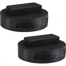 - 2 almohadillas para orejas de goma para y se adapta a la mayora de sillas hidrulicas de 4 a 8 toneladas con hueco de 1.42 pulgadas 36 mm para coche, carro de piso con punta de - Negro - - Ver 1