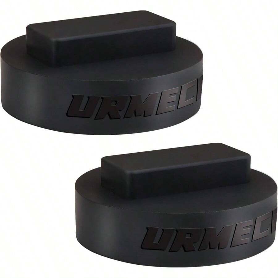 - 2 almohadillas para orejas de goma para y se adapta a la mayora de sillas hidrulicas de 4 a 8 toneladas con hueco de 1.42 pulgadas 36 mm para coche, carro de piso con punta de - Negro - - Ver 1