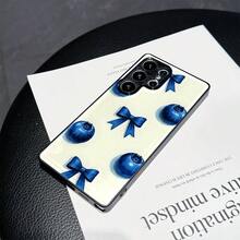 Blue Bowknot Design Phone Case For  A05 A06 A135G A15 A225G A325G A52 A535G A545G A735G Note10Lite Note20 S10 S21Plus5G S22Ultra5G S23Ultra5G Note9 - Lightweight Shock-Resistant Non-Yellowing