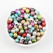 4/6/8/10/12/14/16/20mm Perline rotonde in plastica mista di colori, perline distanziatrici lucide, adatte per la realizzazione di gioielli fai-da-te, bracciali, collane, orecchini, materiali artigianali eleganti, regali per le vacanze, progetti artistici creativi