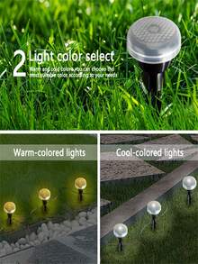 1 pezzo Luce da giardino solare da esterno, lampada decorativa per percorsi da giardino in stagione natalizia, 15/30 LED, luce bianca calda e bianca fredda, adatta per illuminazione di parcheggi commerciali, vialetti e prati