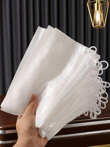 5/10/20 Geantă transparentă cu fermoar, mată, pentru depozitarea lenjeriei intime, șosete, geantă de ambalare pentru haine, potrivită pentru depozitarea lenjeriei intime, cosmetice, papetărie, articole de călătorie, necesități de călătorie, depozitarea gustărilor, depozitarea jucăriilor, depozitarea articolelor de toaletă, depozitarea în baie, geantă de depozitare pentru călătorii de Crăciun