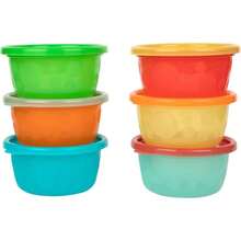 Take Toss Bowls Set - Reusable Snack Cups - And Snack Containers With Lids - Ages 9 Months And Up - 8 Oz - 6 Count