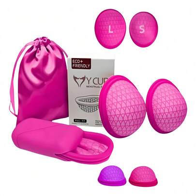 2 Pcs Disco Menstrual Silicon Reusable L Más S Con Estuche
