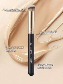 OEIEZ Brocha de corrector para debajo de los ojos, mini brocha plana angulada tipo kabuki para contornear la nariz, para cubrir, mezclar, fijar y difuminar con polvos, líquidos y cremas. Brochas de maquillaje profesionales pequeñas para base, corrector, colorete, contorno, bronceador y polvos. - Multicolor - Ver 11