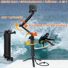 4-In-1 Foldable Camera Monopod With Tripod & Non-Slip Handle - Compatible With Hero 13/12/11/10/9/8/7/6/5/4/3, SJCAM Action Cameras - Adjustable Selfie Stick, Portable Travel Tripod For Vlogging, Photography, Travel Photography Gear, Versatile Camera Support, Durable Construction