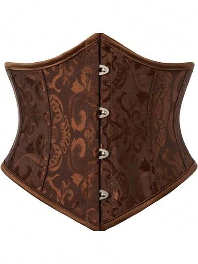 女式复古提花束腰带，紧身收腹束腹腰带，适合万圣节服装外套