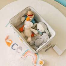 1 chiếc giỏ đựng quần áo bẩn bằng vải gấp gọn, họa tiết động vật hoang dã hoạt hình dễ thương, hình chữ nhật, dung tích lớn, nhiều kích cỡ, thích hợp cho phòng trẻ em, phòng ngủ, phòng khách, phòng tắm. - Nhiều màu - Xem 5