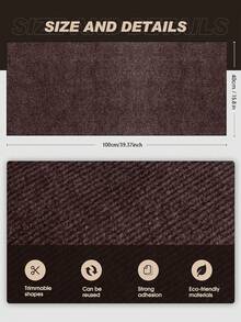 1 almohadilla para rascar para gatos, almohadilla autoadhesiva para rascar para gatos, 78,7 x 15,8 pulgadas, tablero para rascar para gatos trepadores, almohadilla protectora para sofá para evitar que los gatos arañen, adecuada para sofás, paredes y muebles - Multicolor - Ver 17