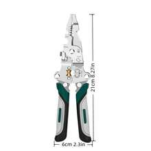 Multi-Functional Folding Wire Stripper, Crimping Pliers, Cutting Pliers, Electrician Specialized Tool