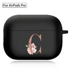 Earphone Case For Airpods (1st / 2nd / 3/4rd Generation) / Airpods Pro /Pro 2 Printed Gold Letters Soft Silicone Wireless BT Headphones Charging Box Protective Cover