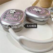 1 对防震音乐猫耳耳机保护套，兼容 Apple Max，TPU 印花耳机套 - 彩色 - 查看 6