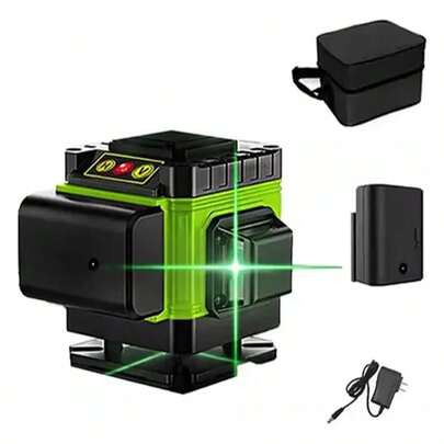 Nível de laser verde 3D de 8 linhas, nivelamento automático profissional
