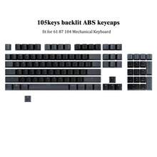 Keycap OEM Profile Translucent Keycaps Doubleshot Cherry MX Key Set For 61 87 104 MX Switches Gaming Mechanical Keyboard