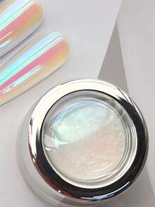 0.3g Mirror Shiny Nail Powder Jar, High Quality Gradient Metallic Nail Art Decoration, Suitable For Women, Music Festivals, Pride Events, Nail Accessories, Holiday Nail Art, Elegant Nail Design, Metallic Finish - 綠色 - 查看 4