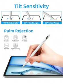 1pc Metal Stylus Pen, Magnetic, Gradient Color, Compatible With IPad 2018-2024, Magnetic Stylus Supports All Smartphones/Tablets/Apple IPad 10th, Palm Rejection, Tilt Sensitivity, Fast Charging Compatible With Apple IPad Pro 11/12.9", IPad Mini 5/6/Air3/4/5, IPad 6/7/8/9/10 [Gradient Color]