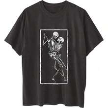Women's Tops Letter Tee Graphic T-Shirts, Vintage Shirts For Women Cute Graphic Tee Spring Short Sleeve Tops Oversized Tshirts Teen Aesthetic Clothing-For Women, Holiday, Vacation,Daily Casual Fashion And Versatility. -Unisex Loose - Fit Comfortable Vintage Street - Style Cotton T - Shirt Top - 可愛的襯衫 #F1 - 查看 5