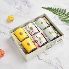 1支/6支装香氛蜡烛套装及单支香氛蜡烛礼盒，无烟香氛蜡烛。浪漫香氛礼盒，可作为纪念品，适用于婚礼、圣诞节、留念、送给女友、女士、情人节、朋友、商务场合、生日、卧室、派对、客厅装饰等各种场合。精美礼品蜡烛，包装精美。