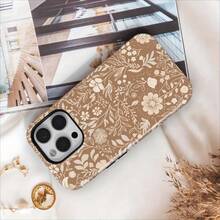 Beige Bohemian Floral Phone Case, Compatible With For Iphone 17, 16Pro Max Plus, Phone Protectors For Mobile Phones, Skull Phone Case Women, Novelty Case, Premium Phone Cover, Sturdy Phone Holder, For Iphone Xxyecimal, Women Phone Case Users - 混合色1 - 查看 7