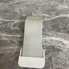 1 tipo de batente de porta arqueado sem furos, feito de material com design de armazenamento, adequado para doméstica e batente de porta infantil anticolisão