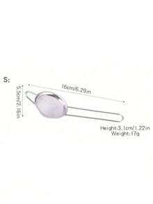 1pc/3pcs Fine Mesh Strainer, Stainless Steel Sieve Ladle, Multifunctional Kitchen Tool For Filtering Flour, Tea, Frying Oil, Coffee Powder, Juice, Cooking And Baking - Silver - View 8
