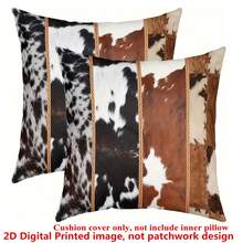 2pcs Western Cowboy Letter Throw Pillow Covers, 17.7x17.7 Inches - Soft Polyester, Easy Care, No Battery Required, Great For Living Room, Bedroom, Office And Dining Room Decor, Ideal Gift For Birthday And Holidays (No Pillow Insert) - Beige - View 14