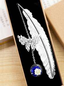 1pc Butterfly Bookmark,Bookmarks Gifts,Elegant Reading Accessories For Book Lovers,Students,Writers, Readers,Ideal Gift For Birthdays, Graduations, And General Gifting,Valentine's Day Gifts,Mother's Day,Teacher's Day,Birthday Gift For Students(Gift Box Not Included)