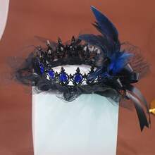 1 Peça Acessório de Coroa Gótica Estilo Halloween para Mulheres, Acessório de Fantasia e Festa Preta