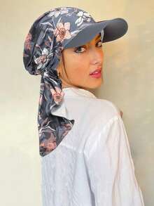 1 pieza Gorra de béisbol para mujer con visera curva estampada, cómoda y versátil para uso casual y al aire libre