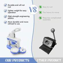 DIY Children's Breast Button Machine Fridge Magnet Badge Machine (Blue) - Blue - View 5