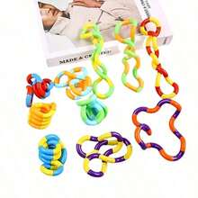 1pcs Tangles Sensory Fidget Toys - Twisting And Stress-Relieving Toys, Suitable Adults, Boys And Girls To Relax, Relieve Anxiety, Reduce Stress, Twist, Chain, And Small Party Gifts,Back To School,School Supplies - 扭圈 - 查看 5