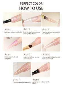 20g Dual-Ended Nail Extension Gel, Perfect Color Nail Gel, Natural Looking Nails, Suitable For All Seasons, Enjoy Salon Experience At Home - Nhiều màu - Xem 10